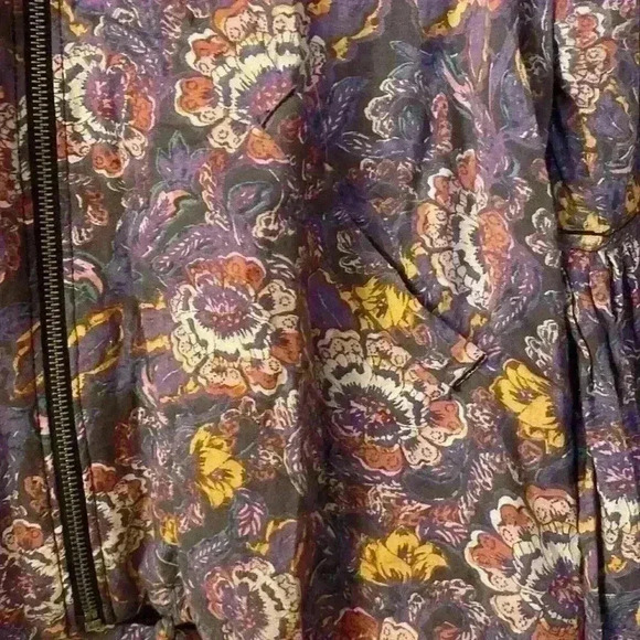 Free People Soft Printed Balloon Sleeve Jacket - Picture 4 of 6